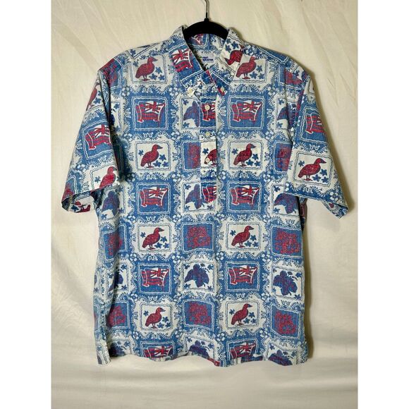 reyn spooner Other - Reyn Spooner Vintage Reverse Print Men's Aloha Shirt Size XL Hawaiian Statehood